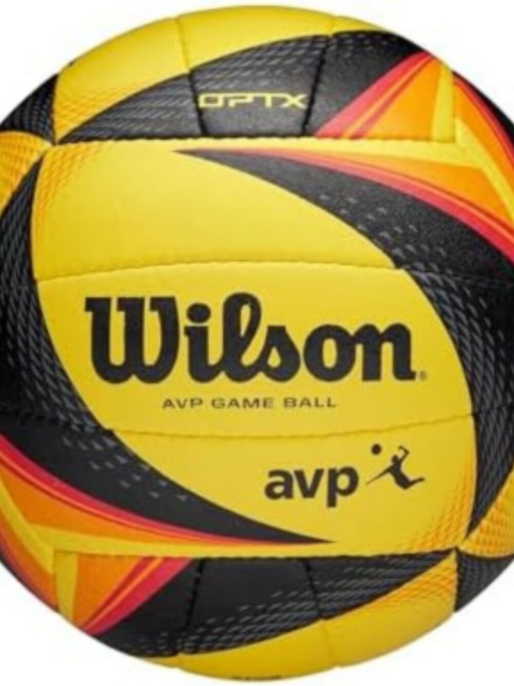 Wilson AVP OPTX Beach Volleyball Official Game Ball Yellow Black
